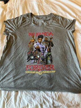 Marvel Wakanda Forever Graphic Tee - Gray